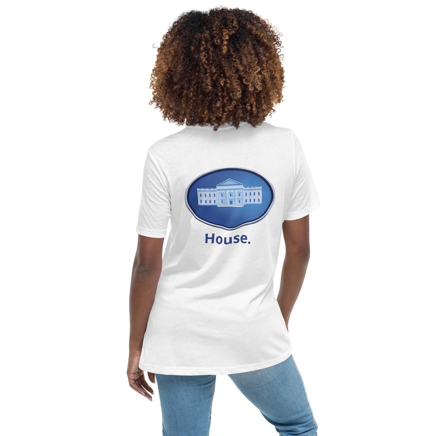A Women's place is in the House Women's Relaxed Ring-Spun 100% Cotton T-Shirt