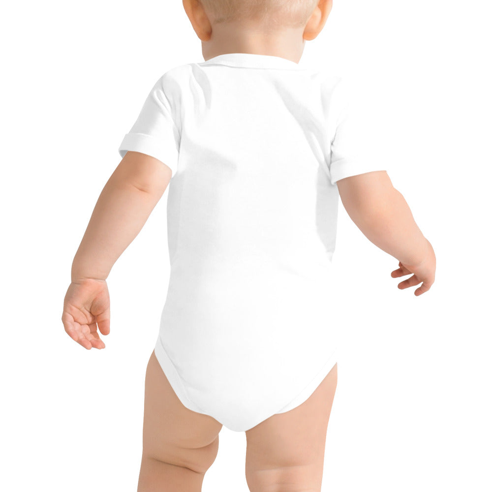 The cutest unicorn baby one-piece bodysuit for the next female entrepreneur, CEO, girl boss.