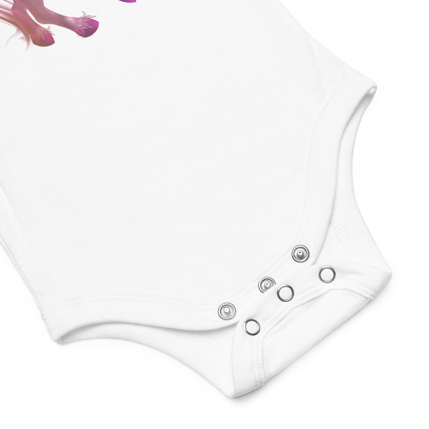 The cutest unicorn baby one-piece bodysuit for the next female entrepreneur, CEO, girl boss.