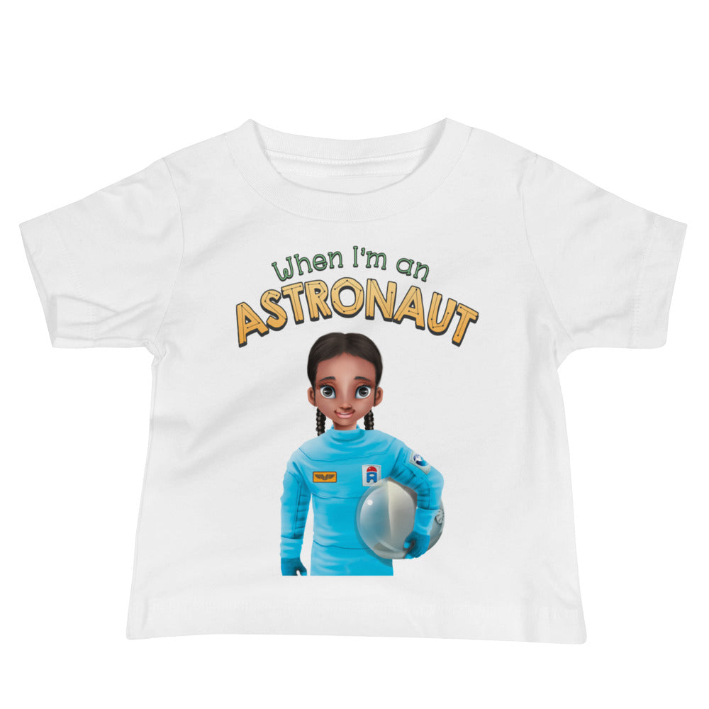 cute astronaut space STEM 100% cotton baby T-shirt