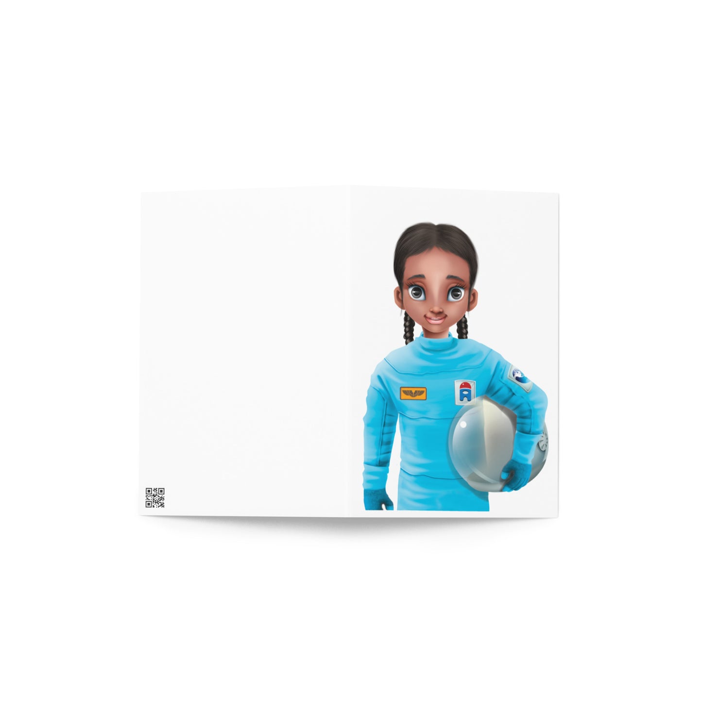 The best inspirational graduation card for a future female astronaut, space or STEM worker.