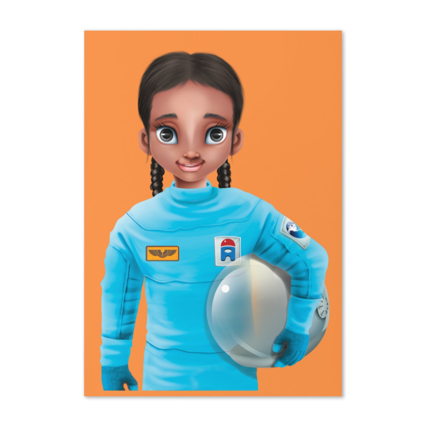 The best inspirational graduation card for a future female astronaut, space or STEM worker.