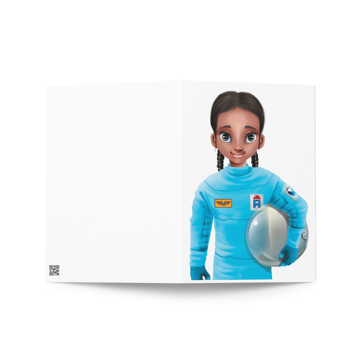 The best inspirational graduation card for a future female astronaut, space or STEM worker.