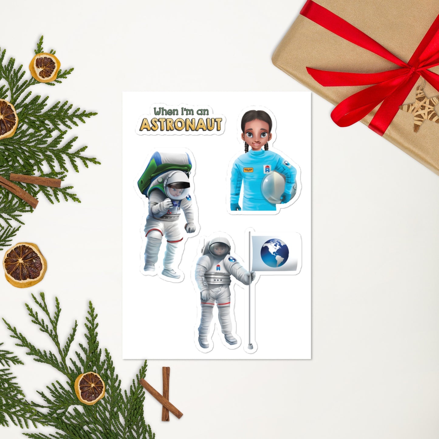 cute astronaut popular attractive long-lasting stickers