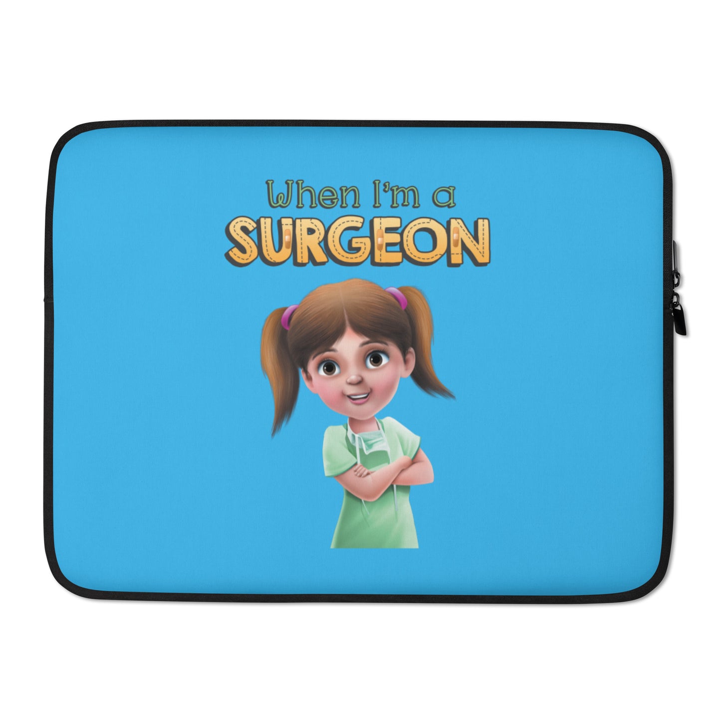 The best, cute, fun laptop sleeve bag for a doctor or future surgeon.
