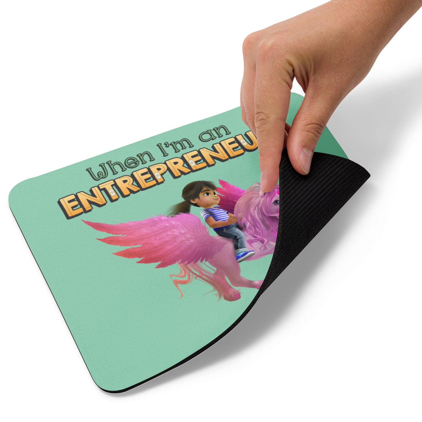 Best-selling CEO girl boss When I'm an Entrepreneur Unicorn Mouse Pad