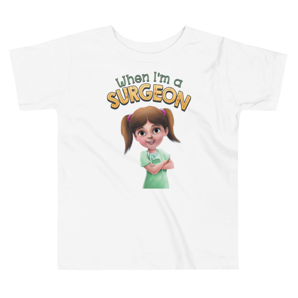 cute surgeon doctor toddler 100% cotton t-shirt