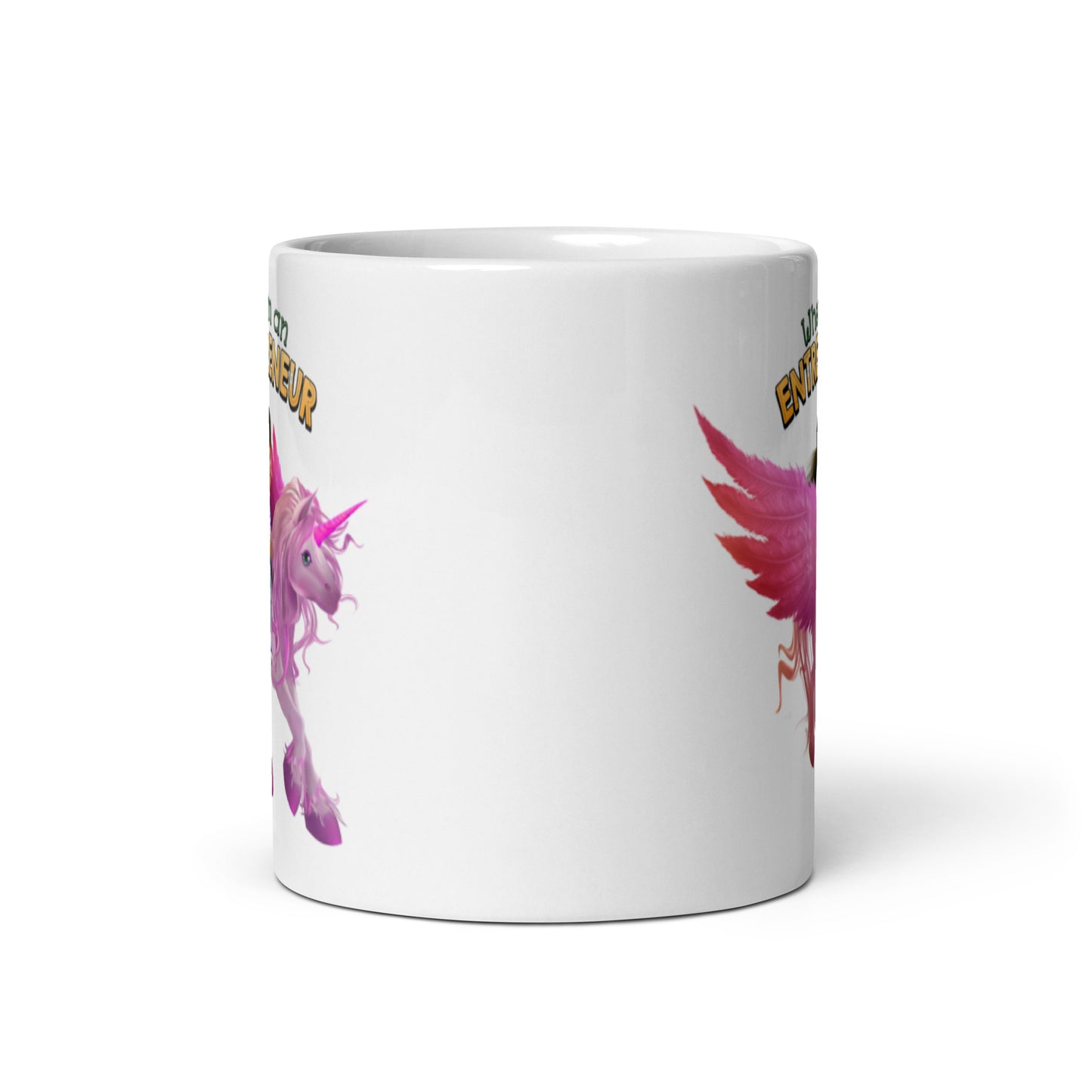 When I'm an Entrepreneur Unicorn White Glossy Mug