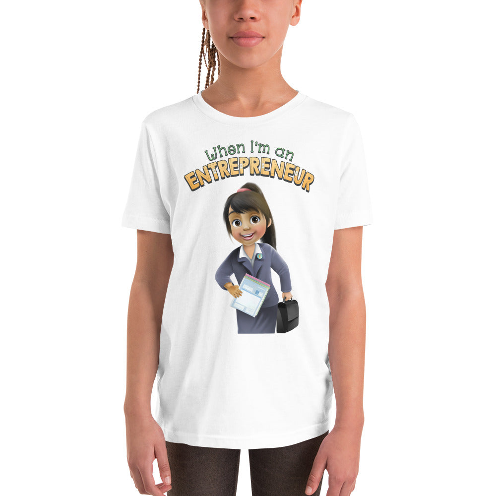 cute entrepreneur business girl boss girl's 100% cotton T-shirt