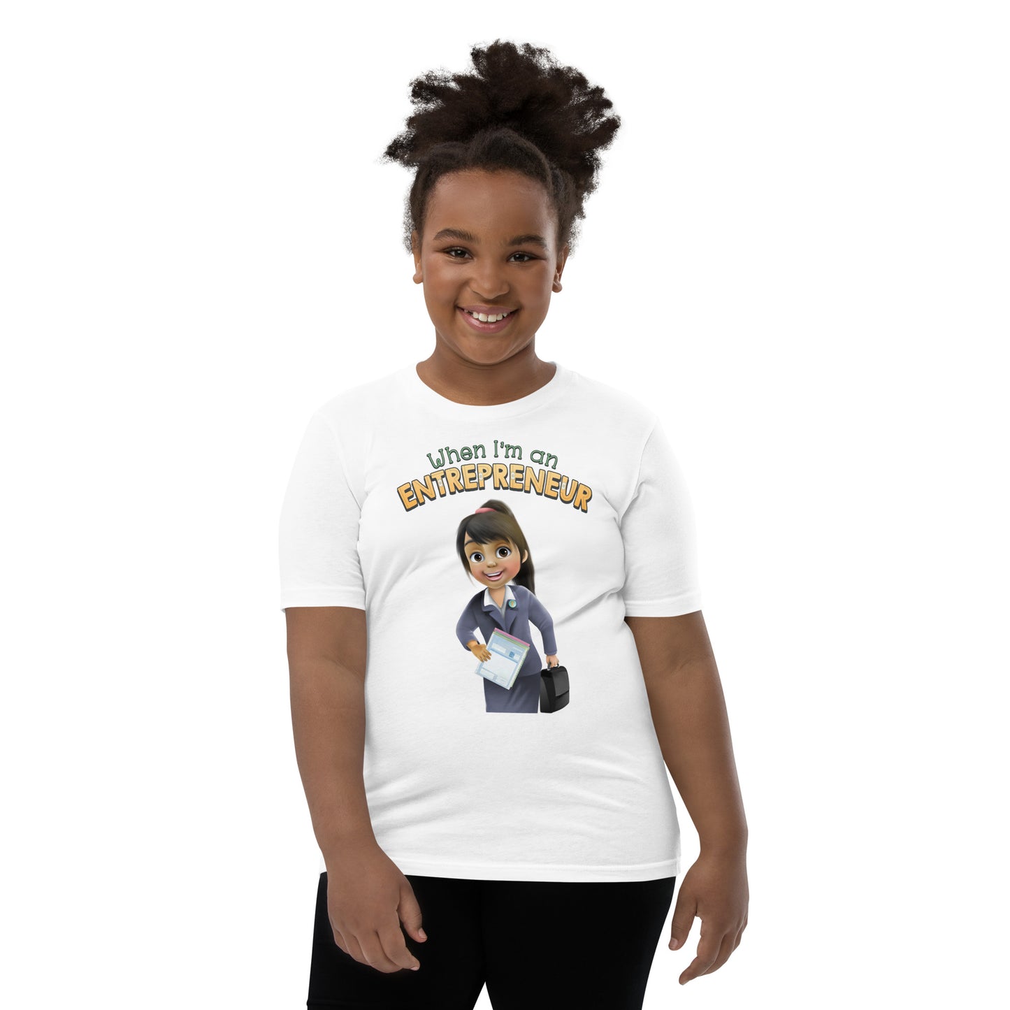 cute entrepreneur business girl boss girl's 100% cotton T-shirt