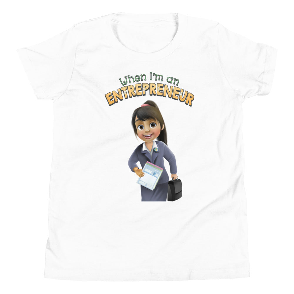 cute entrepreneur business girl boss girl's 100% cotton T-shirt