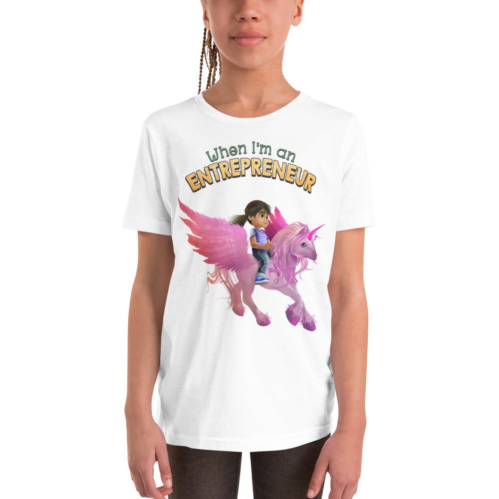 The perfect unicorn T-shirt for the next female entrepreneur, CEo or girl boss.