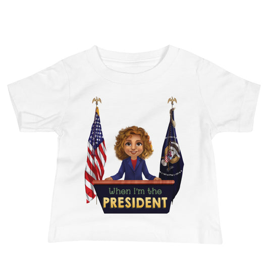 When I'm the President Toddler Jersey Ring-Spun 100% Cotton T-Shirt