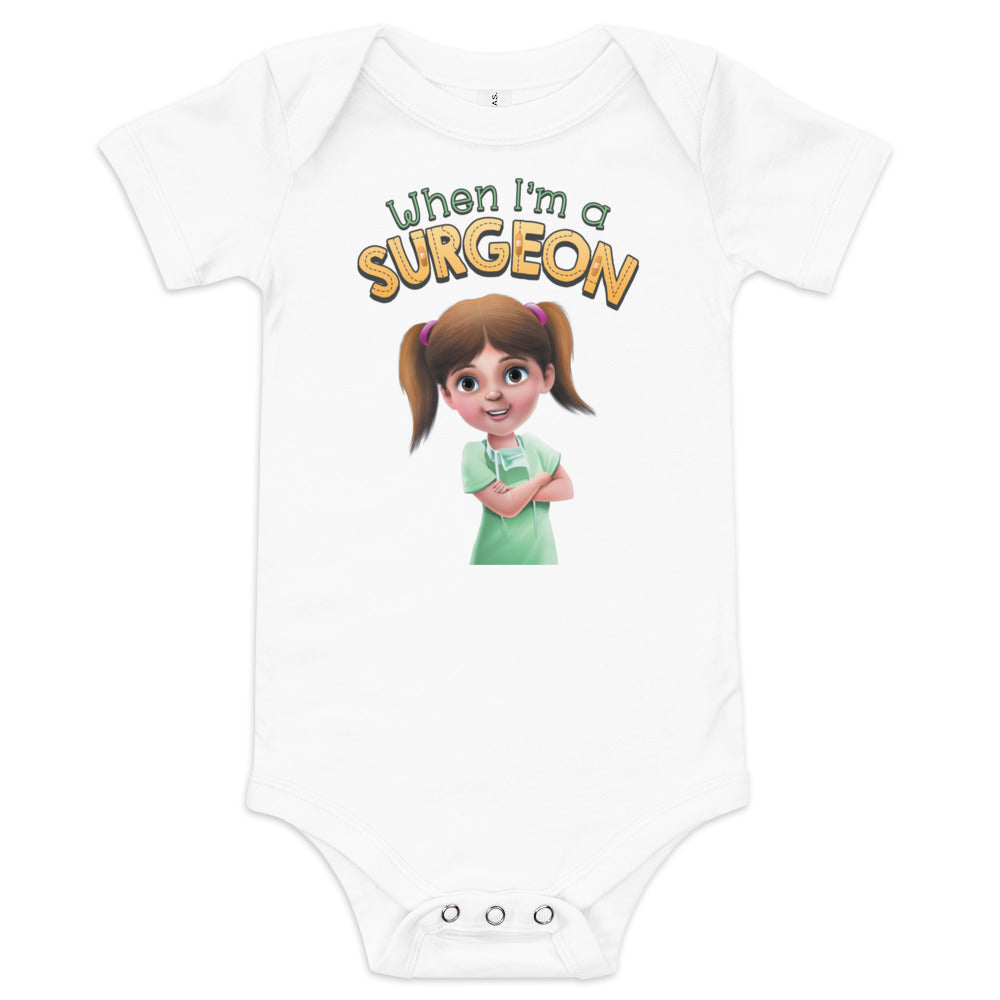 cute surgeon doctor baby bodysuit one-piece