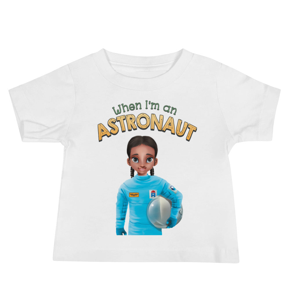 cute astronaut space STEM 100% cotton baby T-shirt
