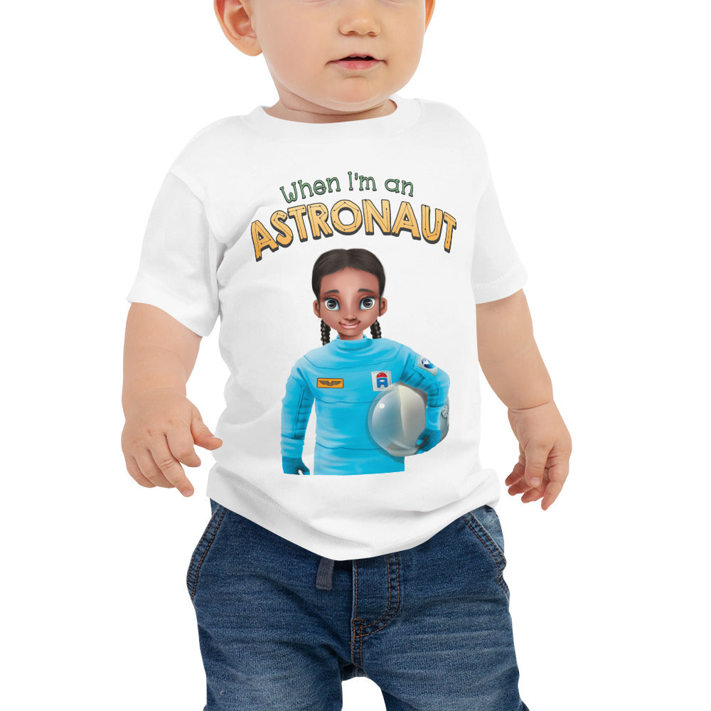 cute astronaut space STEM 100% cotton baby T-shirt