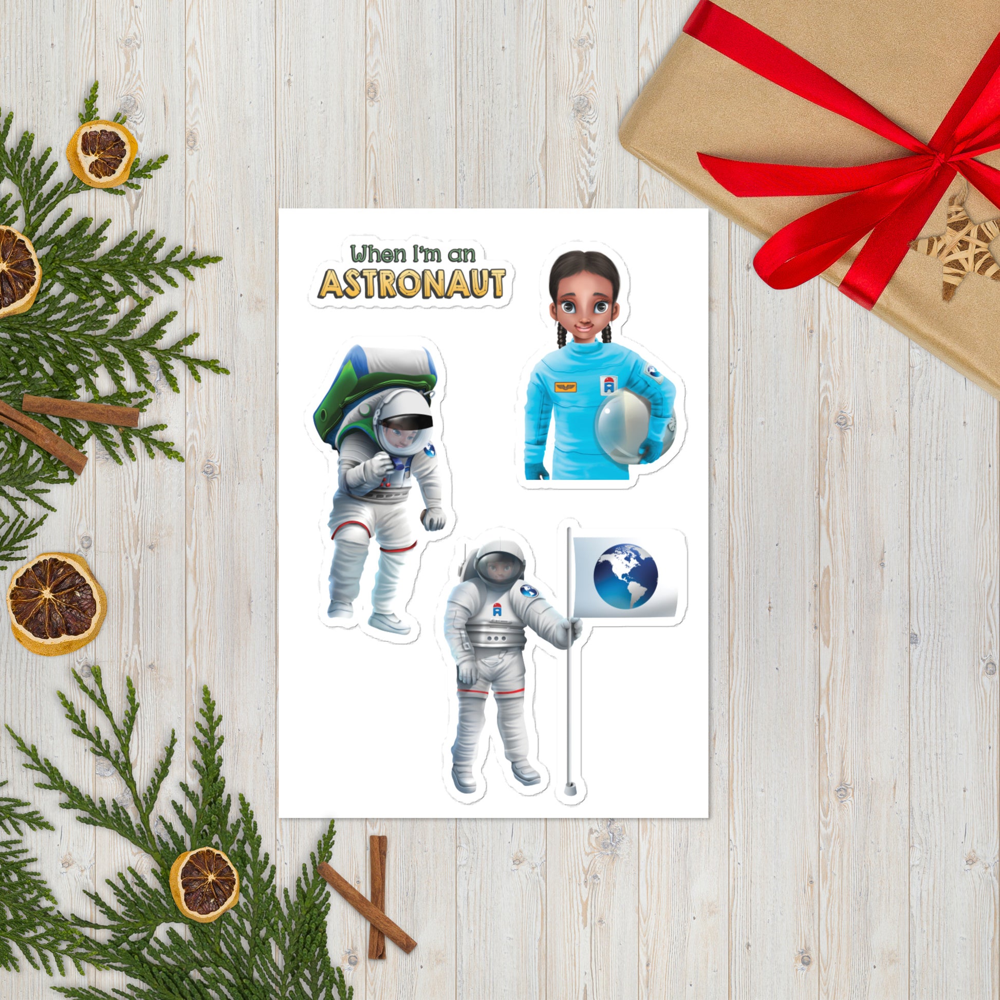 cute astronaut popular attractive long-lasting stickers