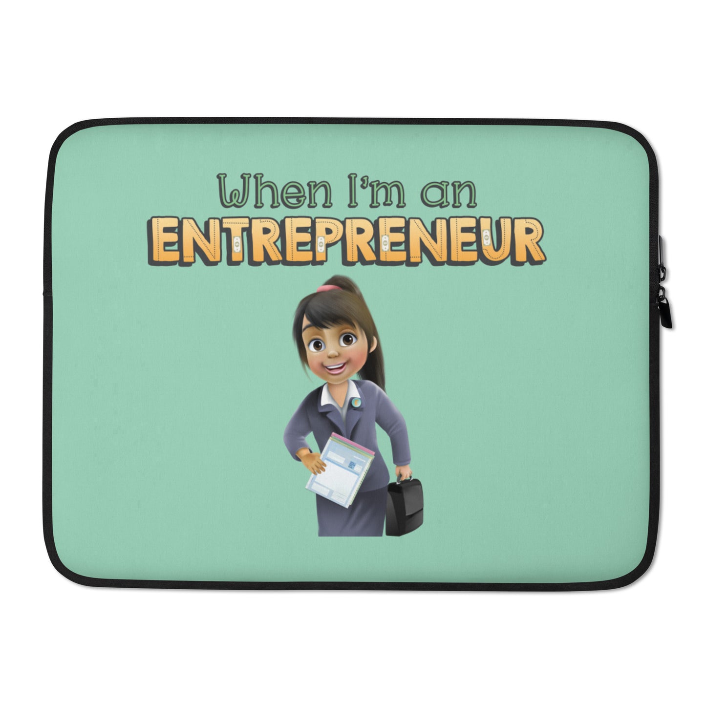 The coolest, cutest, best-selling laptop sleeve bag for a female entrepreneur, CEO or girl boss.