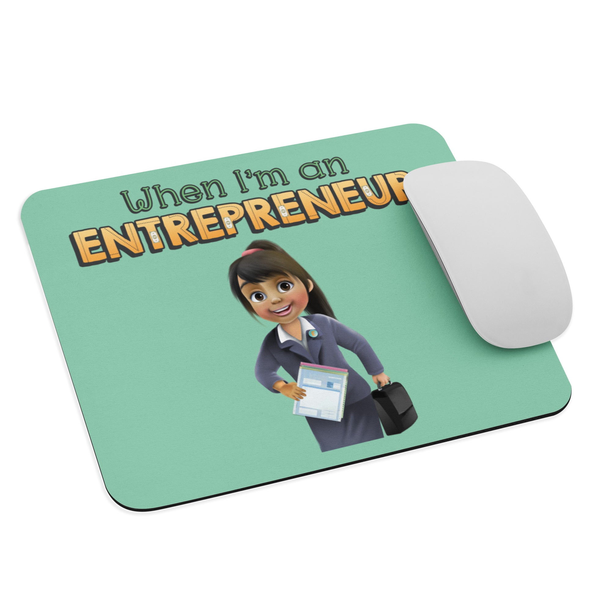 The coolest, cutest, best-selling mouse pad for a female entrepreneur, CEO or girl boss.