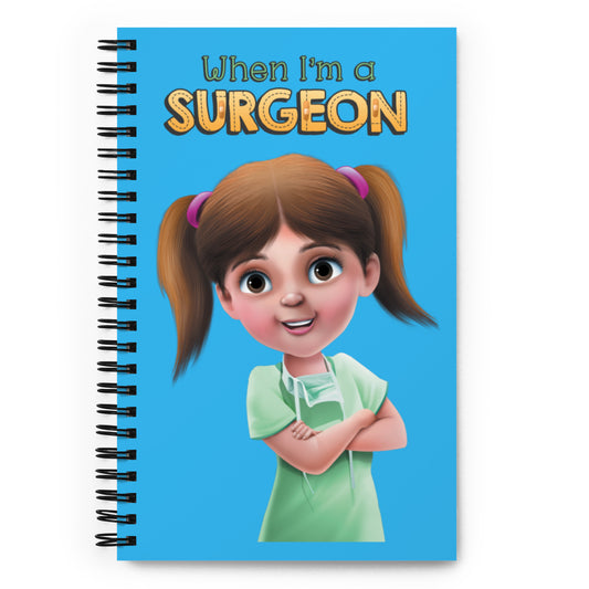 The best, cute, fun 140 page spiral notebook for a doctor or future surgeon