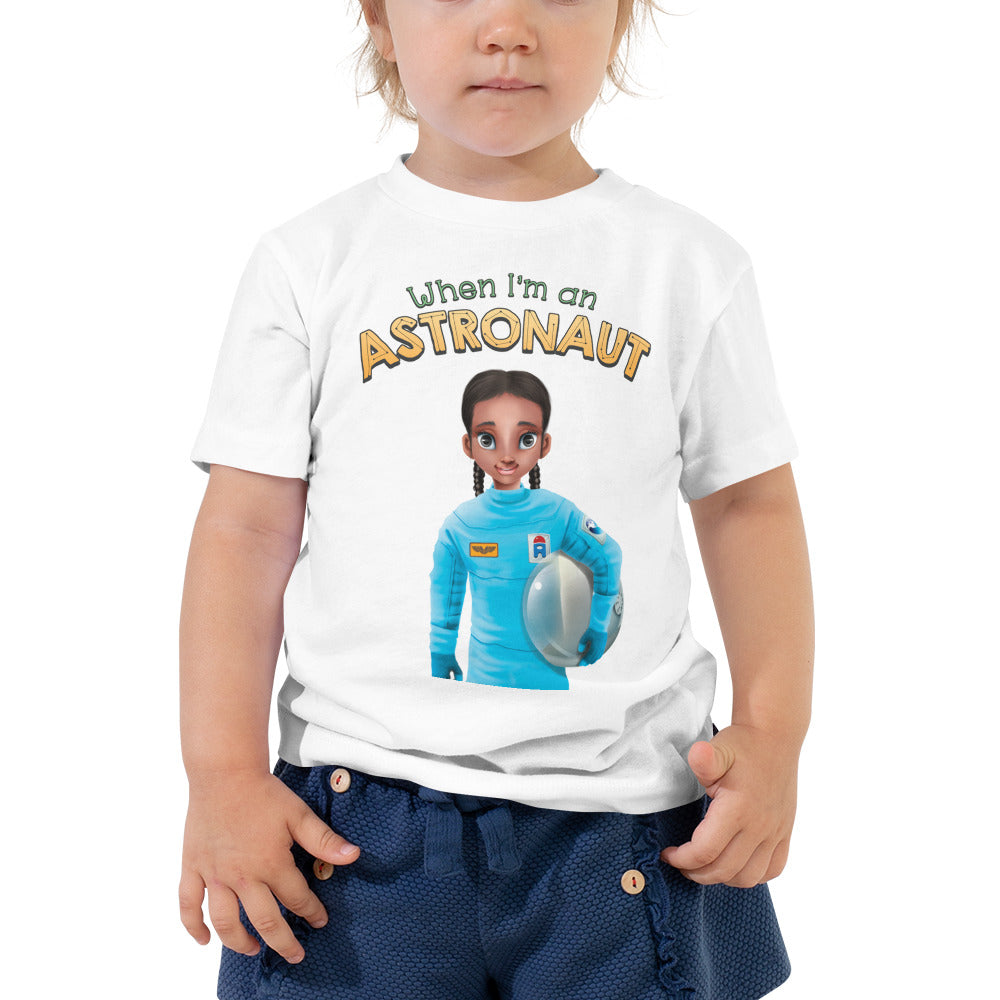 cute astronaut space STEM 100% cotton toddler T-shirt