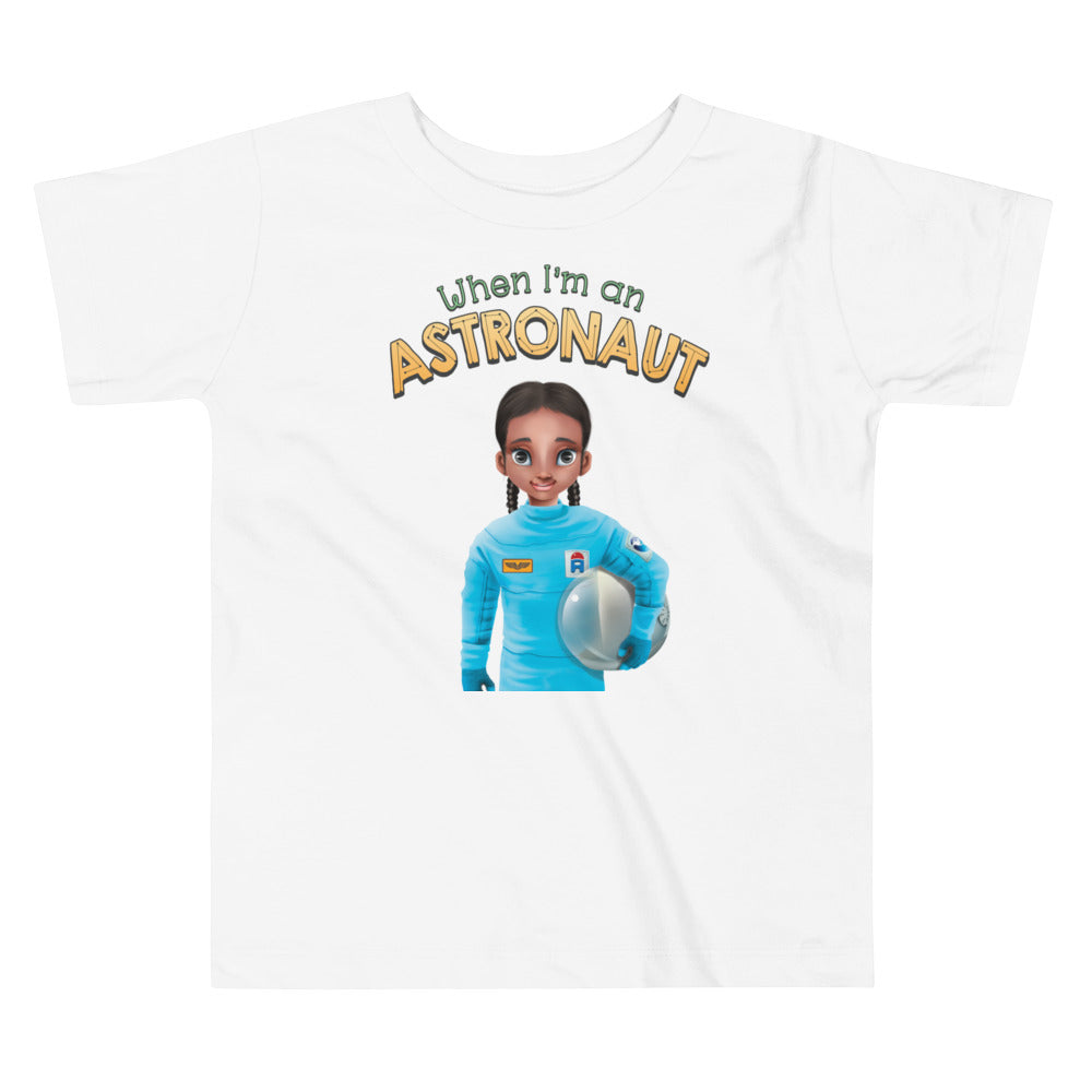 cute astronaut space STEM 100% cotton toddler T-shirt
