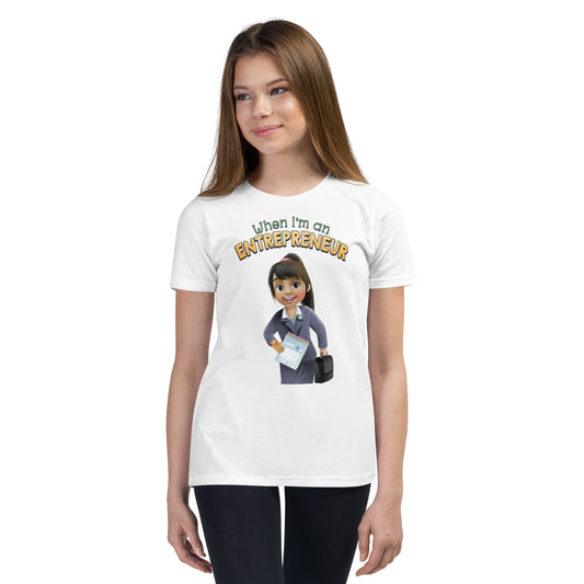 cute entrepreneur business girl boss girl's 100% cotton T-shirt