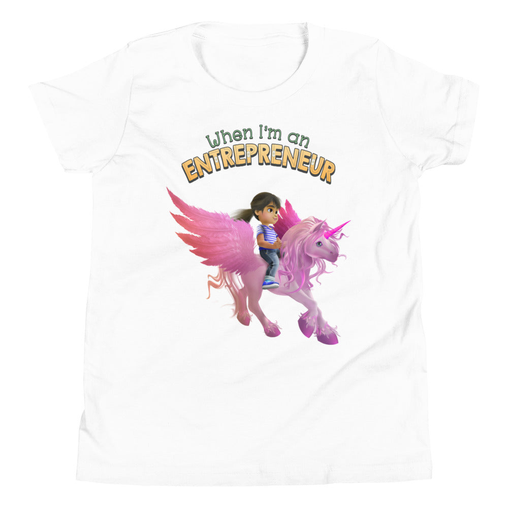 The perfect unicorn T-shirt for the next female entrepreneur, CEo or girl boss.